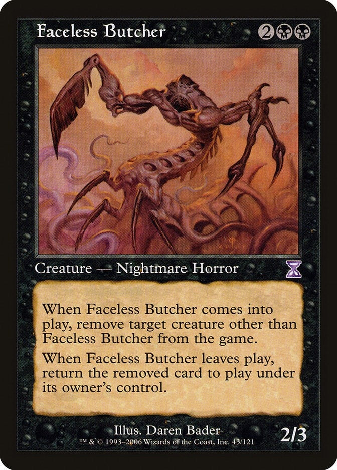 Image for Faceless Butcher (43) [Timeshifted] - Magic: The Gathering