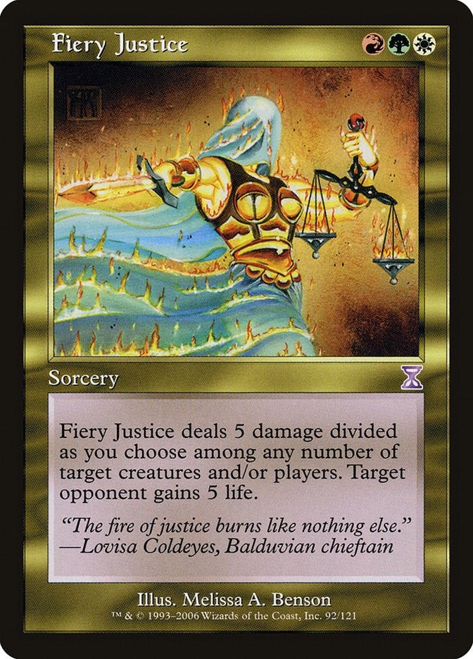 Image for Fiery Justice (92) [Timeshifted] - Magic: The Gathering