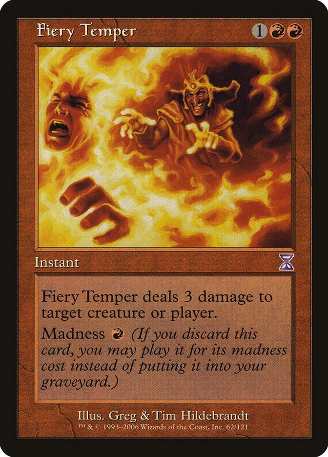 Image for Fiery Temper (62) [Timeshifted] - Magic: The Gathering