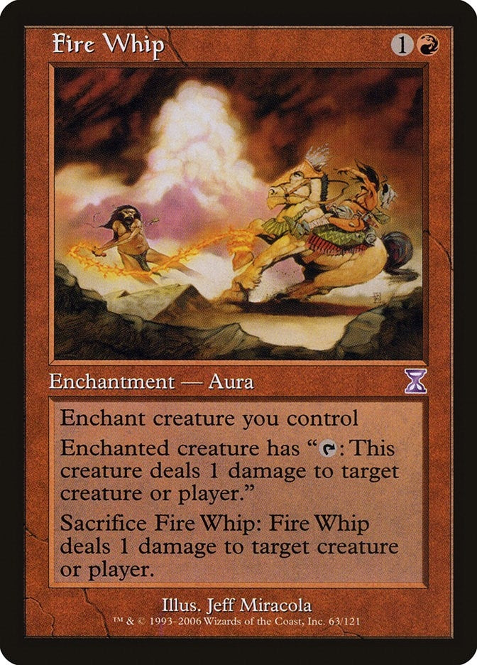 Image for Fire Whip (63) [Timeshifted] - Magic: The Gathering
