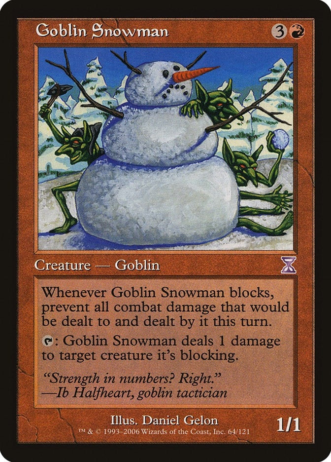 Image for Goblin Snowman (64) [Timeshifted] - Magic: The Gathering