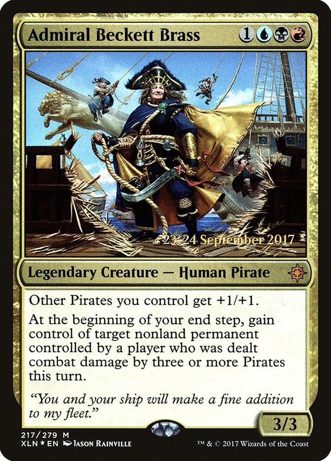 Image for Admiral Beckett Brass (217) [Prerelease Cards] - Magic: The Gathering