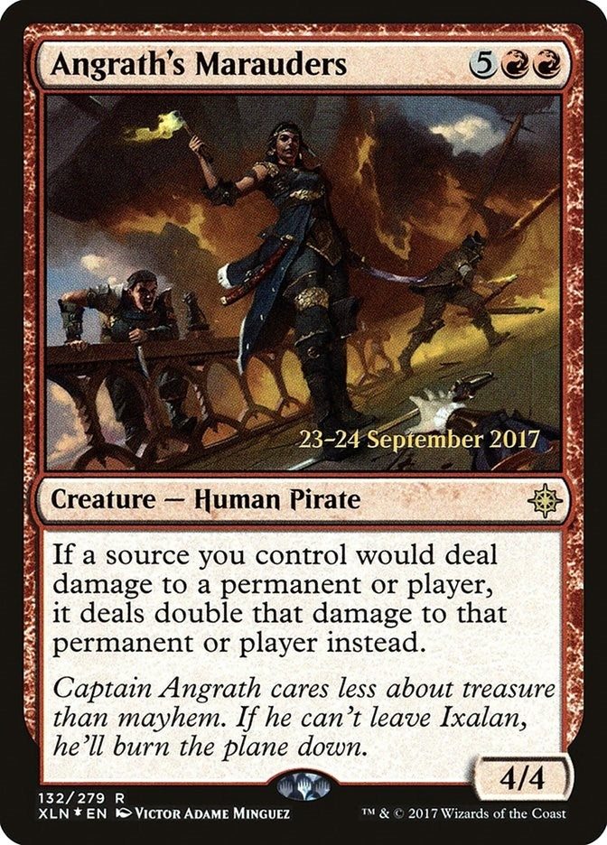 Image for Angrath's Marauders (132) [Prerelease Cards] - Magic: The Gathering
