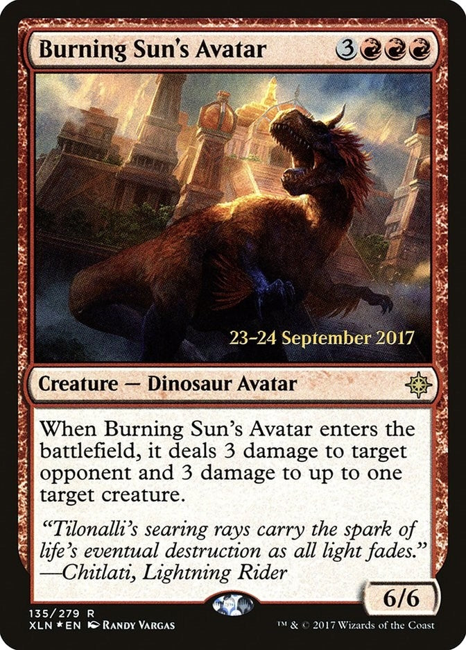 Image for Burning Sun's Avatar (135) [Prerelease Cards] - Magic: The Gathering