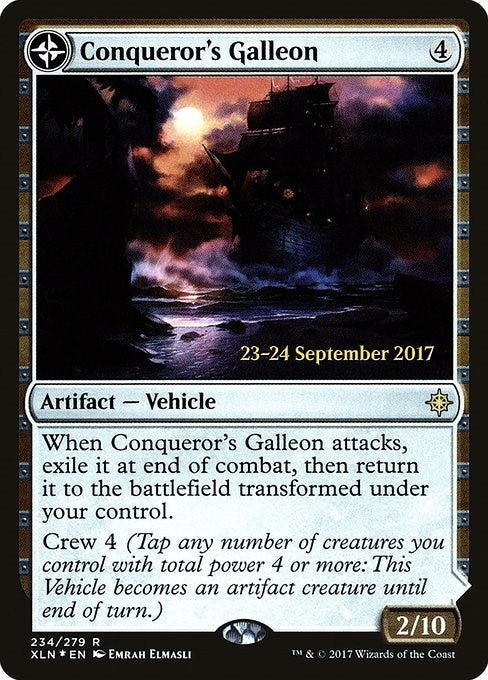 Image for Conqueror's Galleon (234) [Prerelease Cards] - Magic: The Gathering