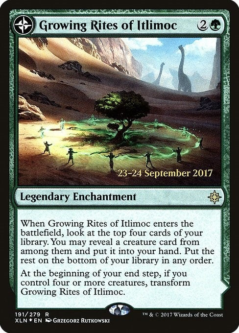 Image for Growing Rites of Itlimoc (XLN) (191) [Prerelease Cards] - Magic: The Gathering