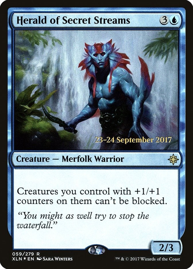 Image for Herald of Secret Streams (59) [Prerelease Cards] - Magic: The Gathering