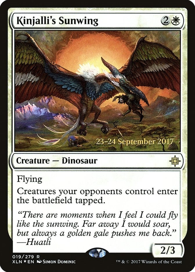 Image for Kinjalli's Sunwing (19) [Prerelease Cards] - Magic: The Gathering