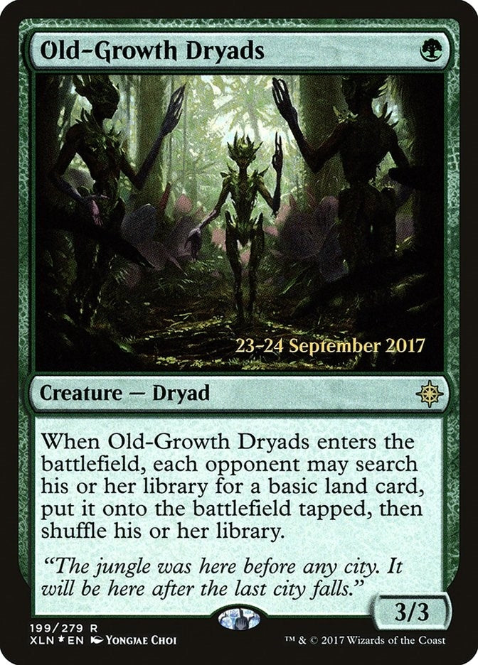 Image for Old-Growth Dryads (199) [Prerelease Cards] - Magic: The Gathering