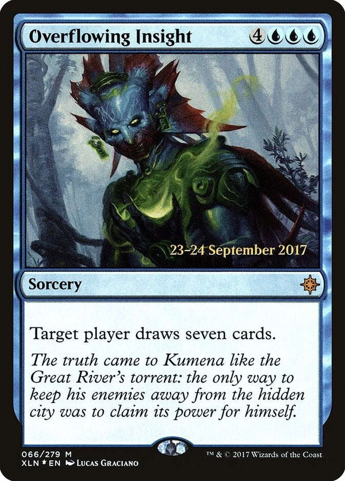 Image for Overflowing Insight (66) [Prerelease Cards] - Magic: The Gathering