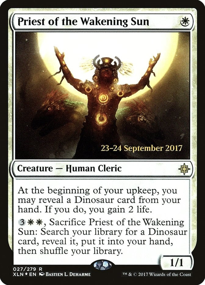 Image for Priest of the Wakening Sun (27) [Prerelease Cards] - Magic: The Gathering