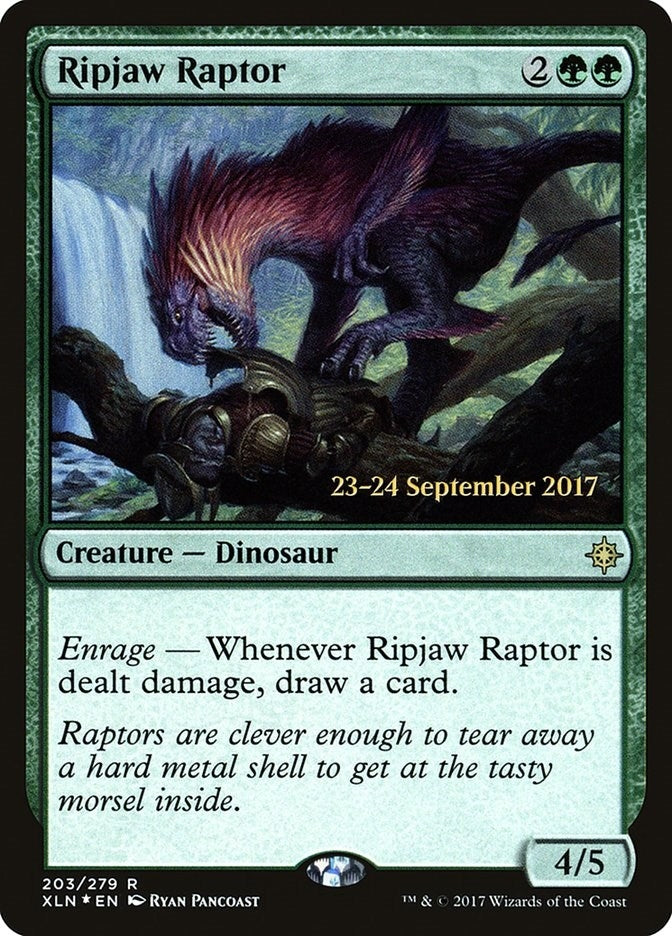 Image for Ripjaw Raptor (203) [Prerelease Cards] - Magic: The Gathering
