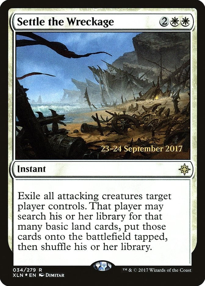 Image for Settle the Wreckage (34) [Prerelease Cards] - Magic: The Gathering