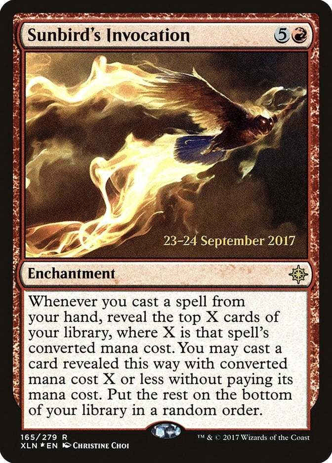 Image for Sunbird's Invocation (165) [Prerelease Cards] - Magic: The Gathering