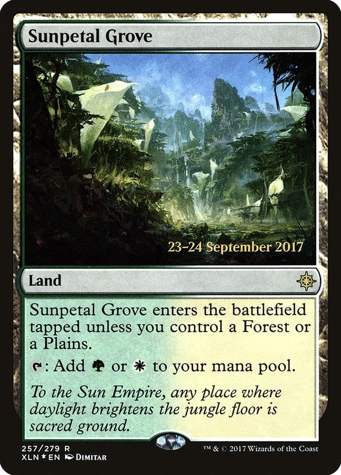 Image for Sunpetal Grove (257) [Prerelease Cards] - Magic: The Gathering