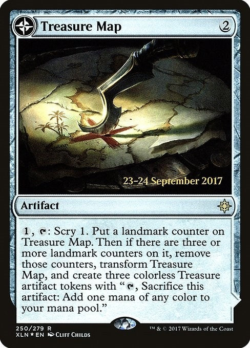 Image for Treasure Map (XLN) (250) [Prerelease Cards] - Magic: The Gathering