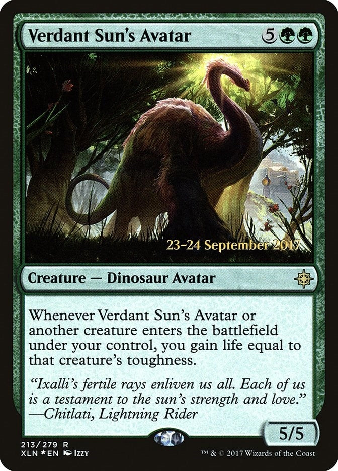 Image for Verdant Sun's Avatar (213) [Prerelease Cards] - Magic: The Gathering