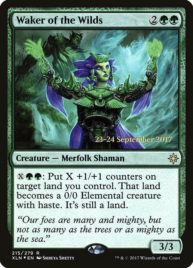 Image for Waker of the Wilds (215) [Prerelease Cards] - Magic: The Gathering