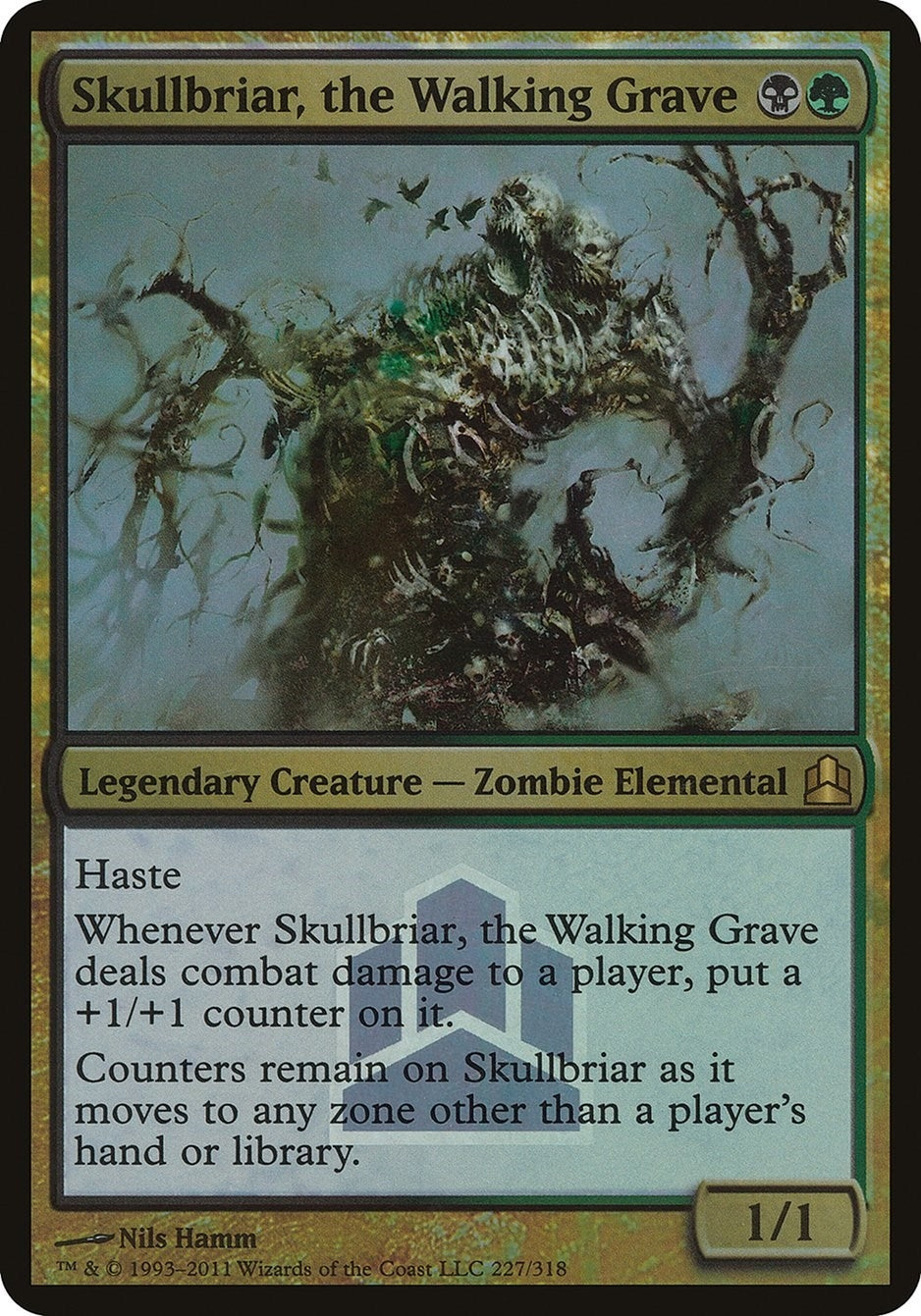Image for Skullbriar, the Walking Grave (Commander Launch Promo) (227) [Oversize Cards] - Magic: The Gathering