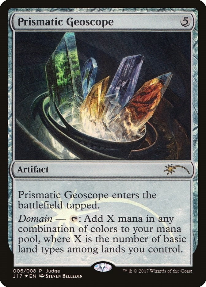 Image for Prismatic Geoscope (6) [Judge Promos] - Magic: The Gathering