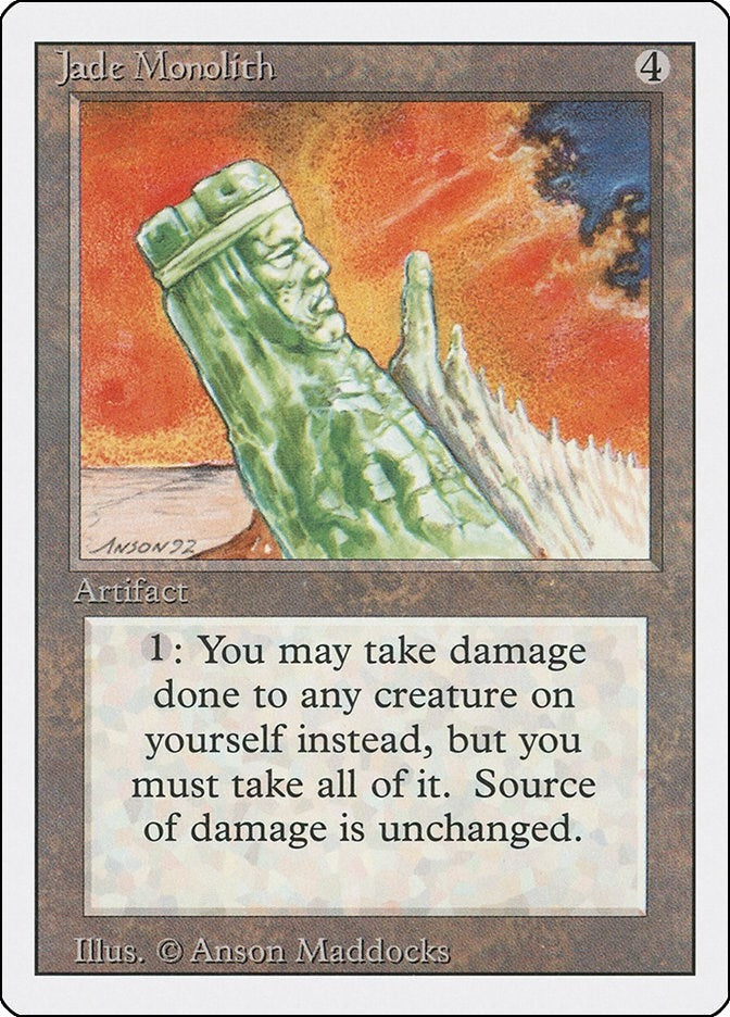 Image for Jade Monolith [Revised Edition] - Magic: The Gathering