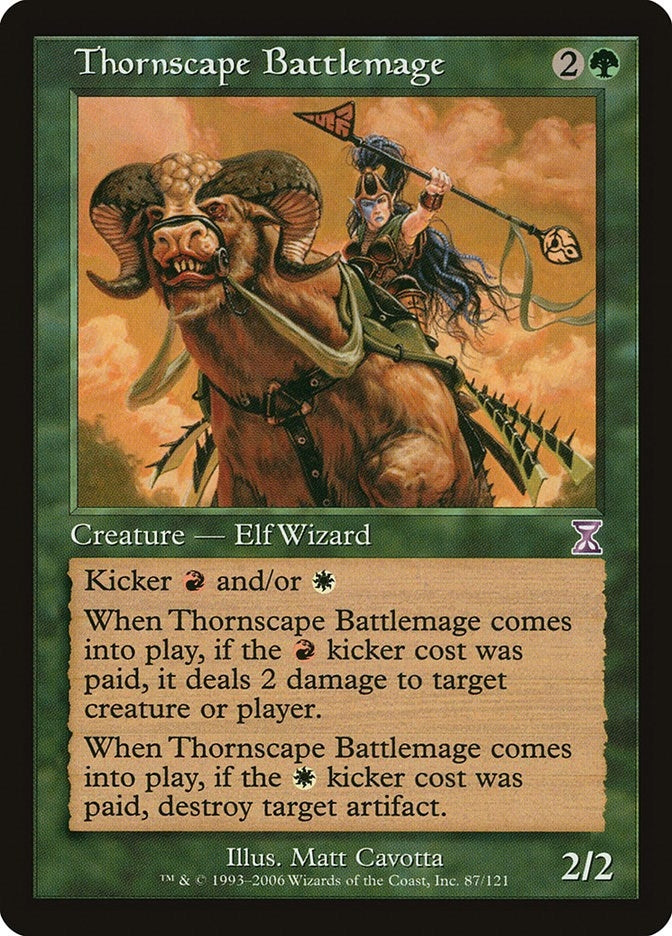 Image for Thornscape Battlemage (87) [Timeshifted] - Magic: The Gathering