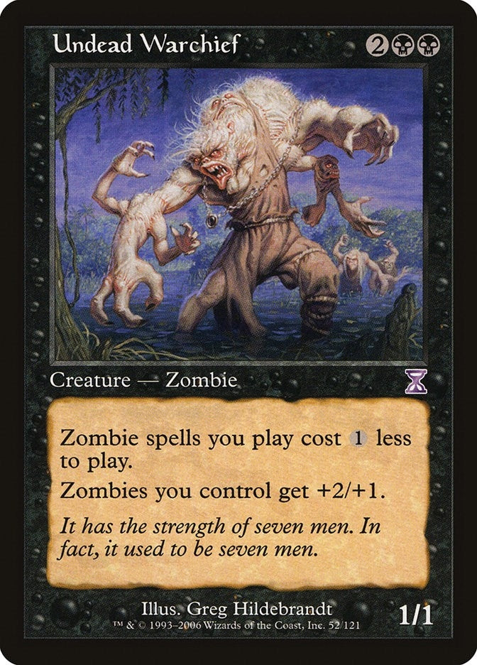 Image for Undead Warchief (52) [Timeshifted] - Magic: The Gathering