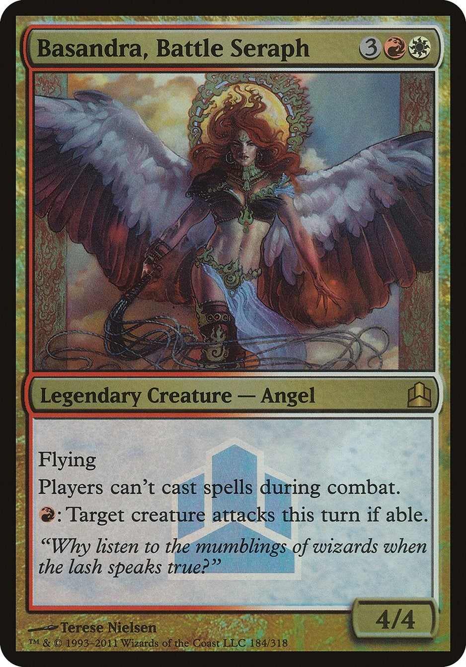 Image for Basandra, Battle Seraph (Commander Launch Promo) (184) [Oversize Cards] - Magic: The Gathering