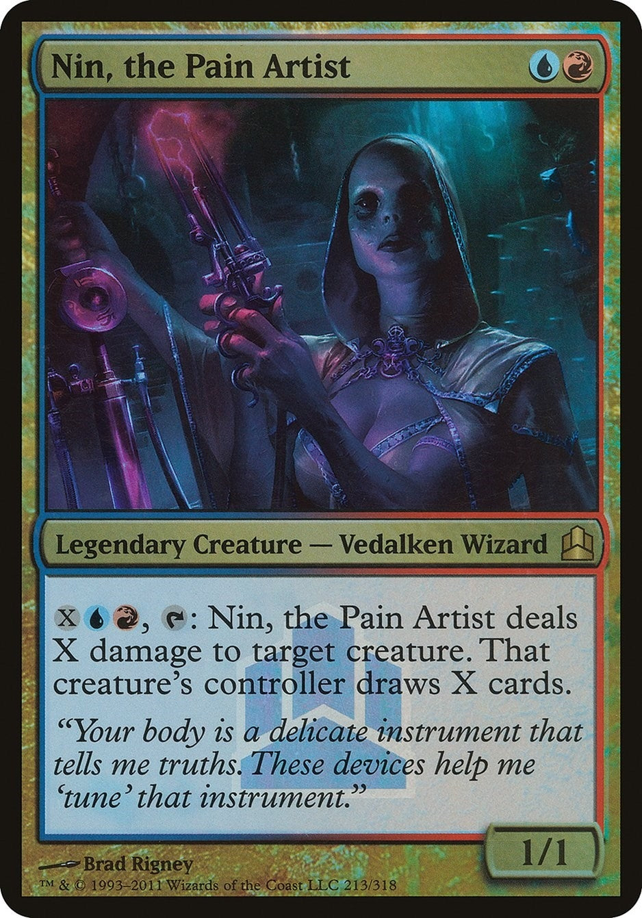 Image for Nin, the Pain Artist (Commander Launch Promo) (213) [Oversize Cards] - Magic: The Gathering