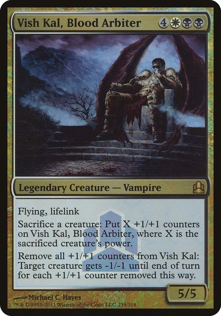 Image for Vish Kal, Blood Arbiter (Commander Launch Promo) (234) [Oversize Cards] - Magic: The Gathering
