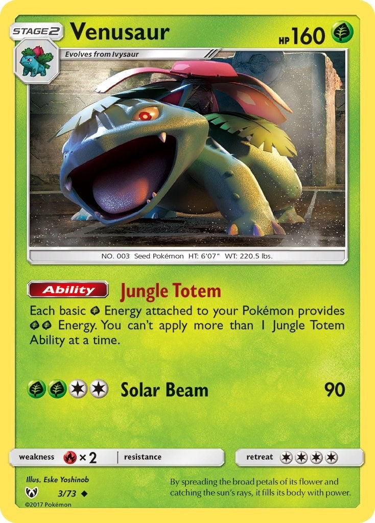 Image for Venusaur (3/73) [Shining Legends] - Pokemon
