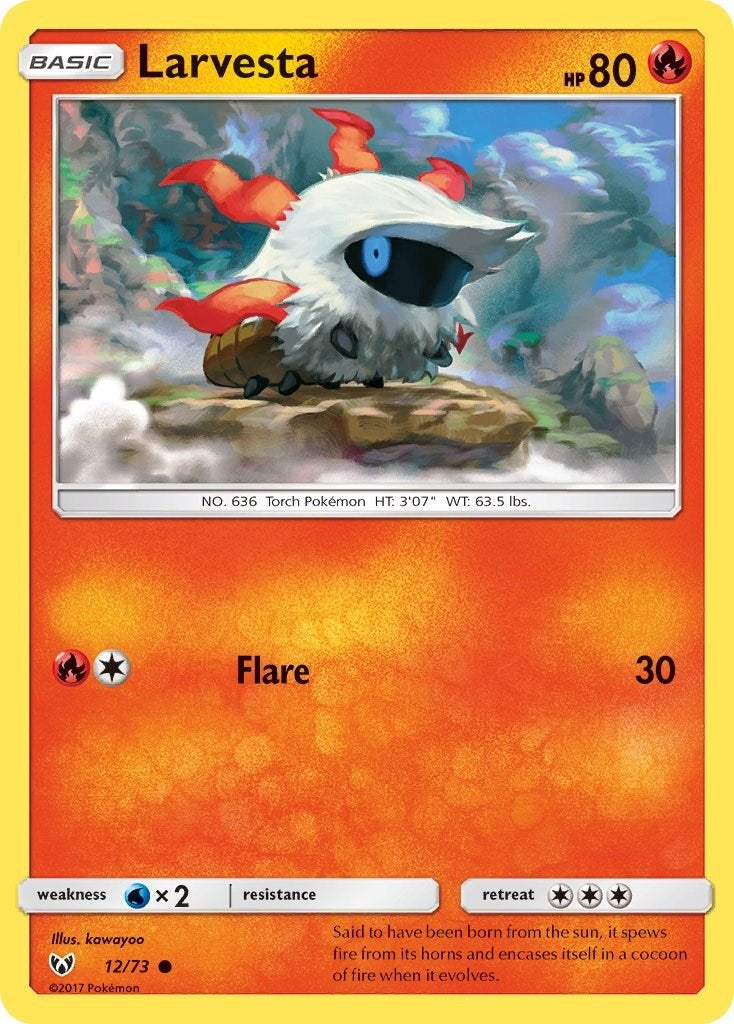 Image for Larvesta (12/73) [Shining Legends] - Pokemon