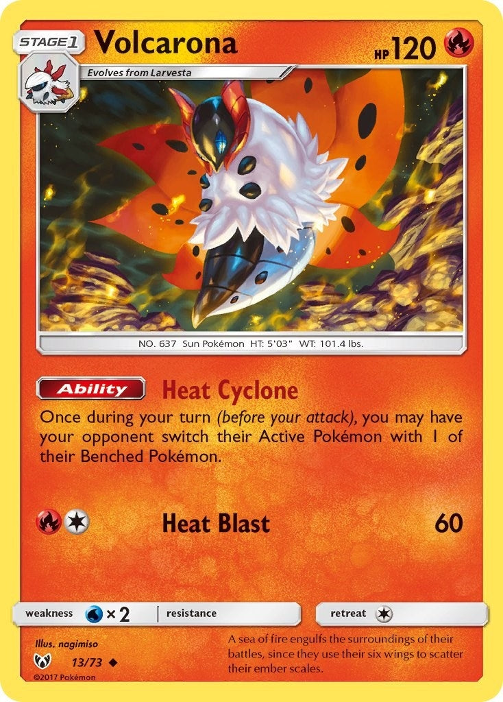 Image for Volcarona (13/73) [Shining Legends] - Pokemon
