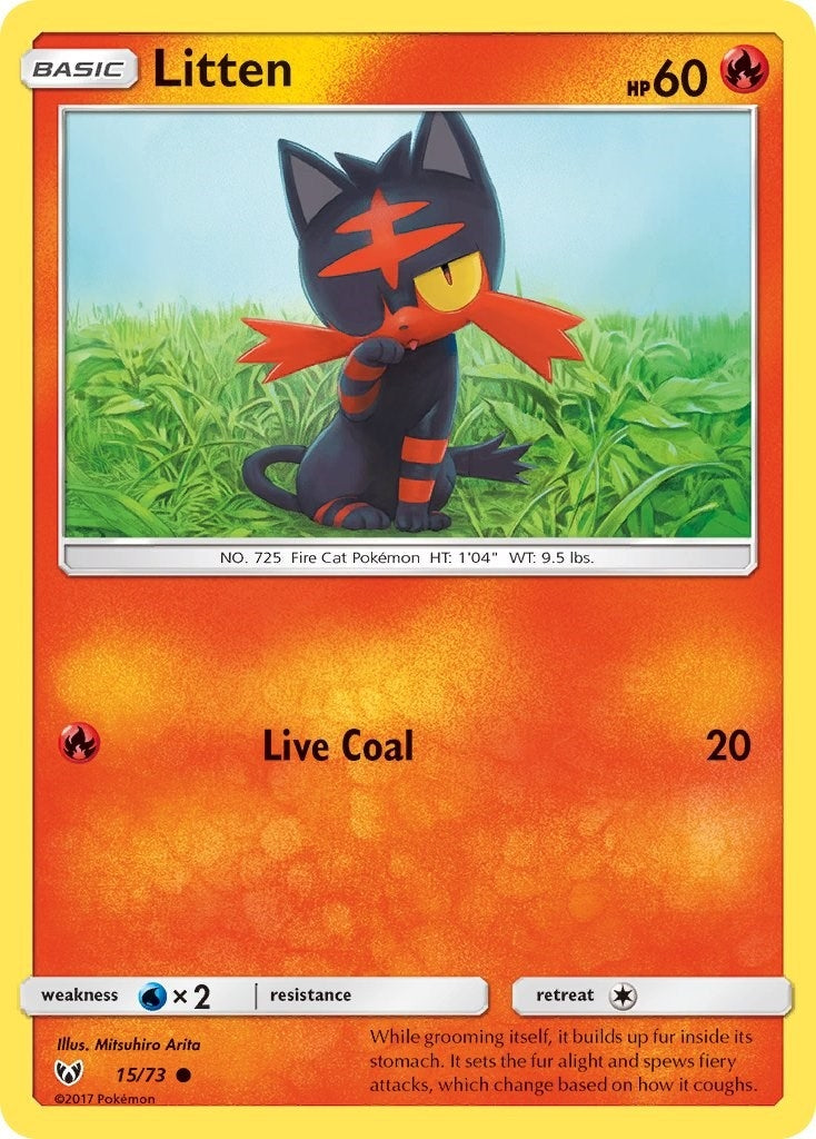 Image for Litten (15/73) [Shining Legends] - Pokemon