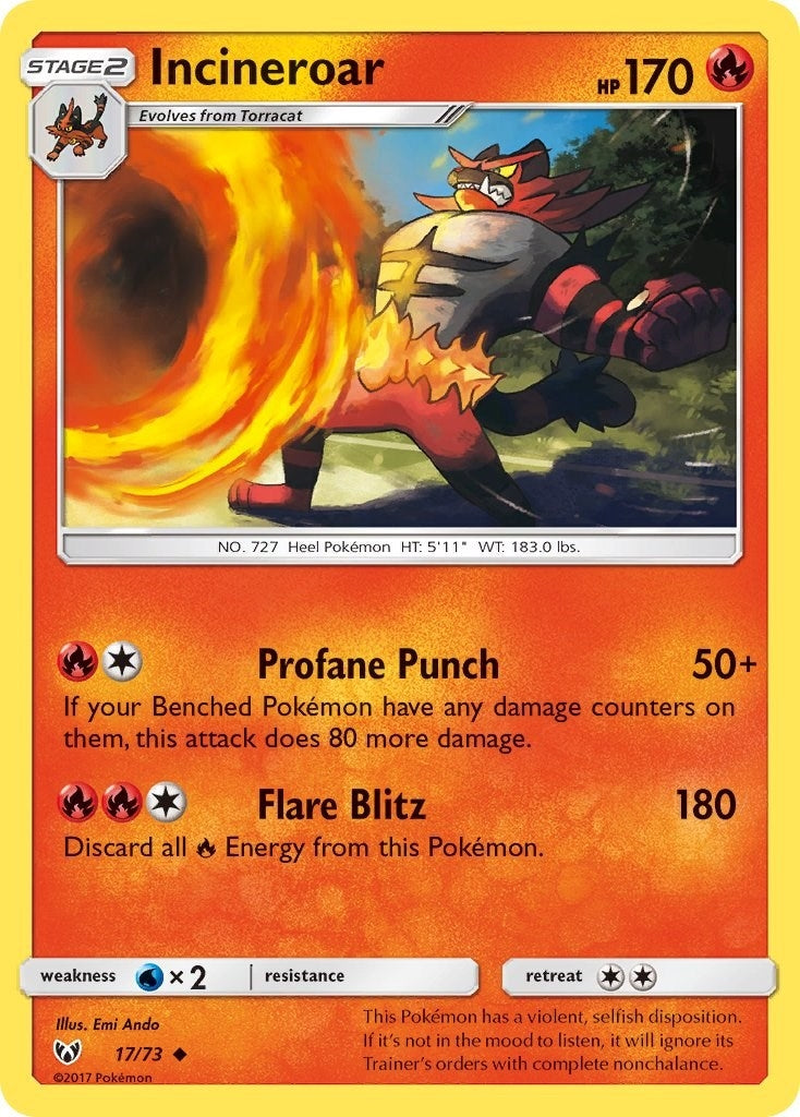 Image for Incineroar (17/73) [Shining Legends] - Pokemon