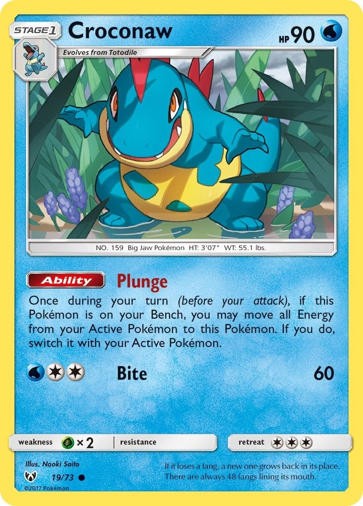 Image for Croconaw (19/73) [Shining Legends] - Pokemon