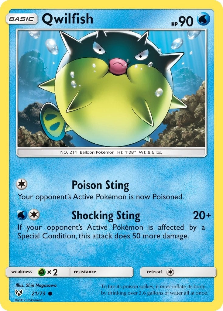 Image for Qwilfish (21/73) [Shining Legends] - Pokemon