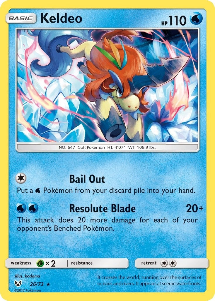 Image for Keldeo (26/73) [Shining Legends] - Pokemon