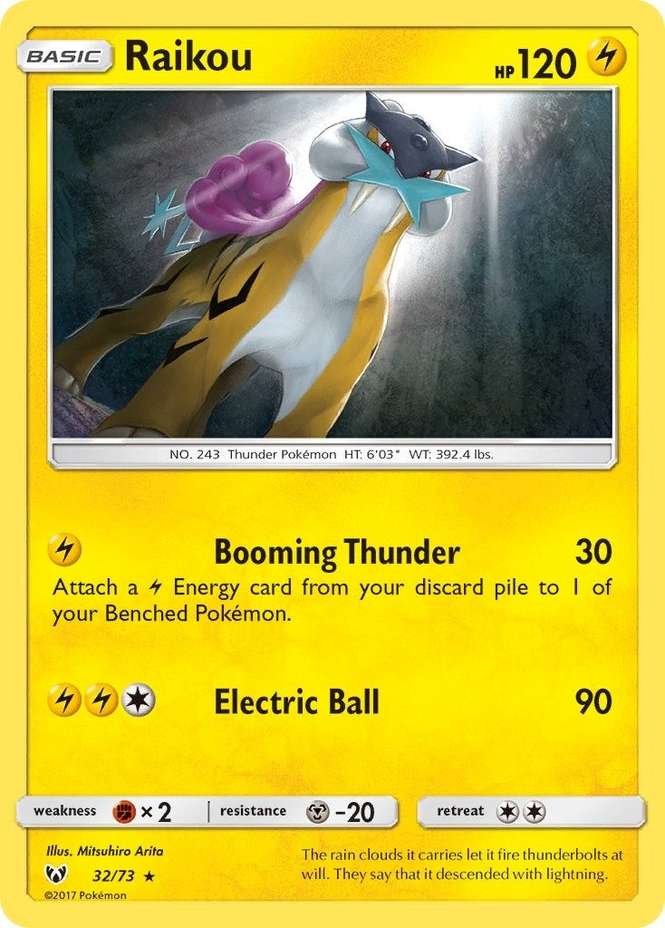 Image for Raikou (32/73) [Shining Legends] - Pokemon