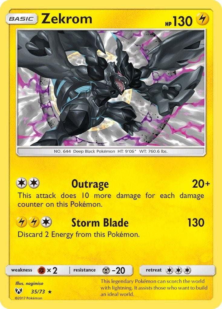 Image for Zekrom (35/73) [Shining Legends] - Pokemon