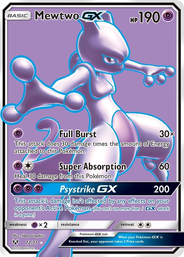 Image for Mewtwo GX (Full Art) (72/73) [Shining Legends] - Pokemon