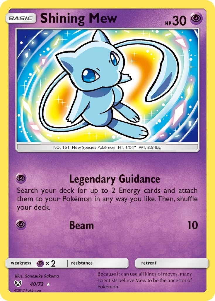 Image for Shining Mew (40/73) [Shining Legends] - Pokemon