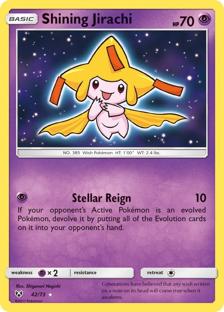 Image for Shining Jirachi (42/73) [Shining Legends] - Pokemon