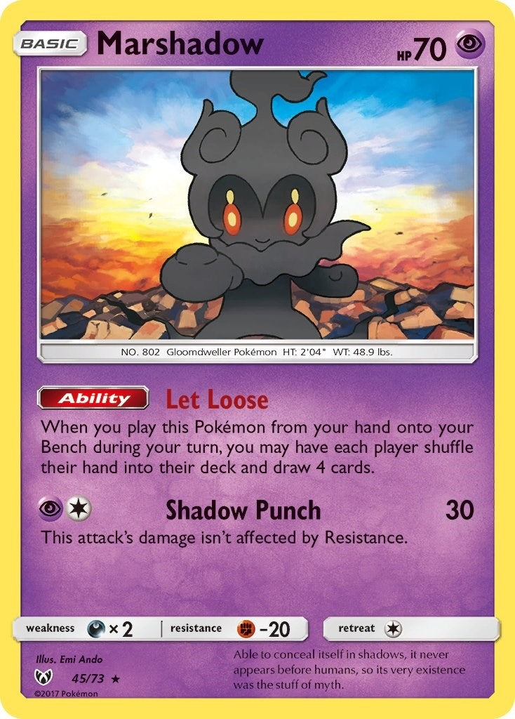 Image for Marshadow (45/73) [Shining Legends] - Pokemon