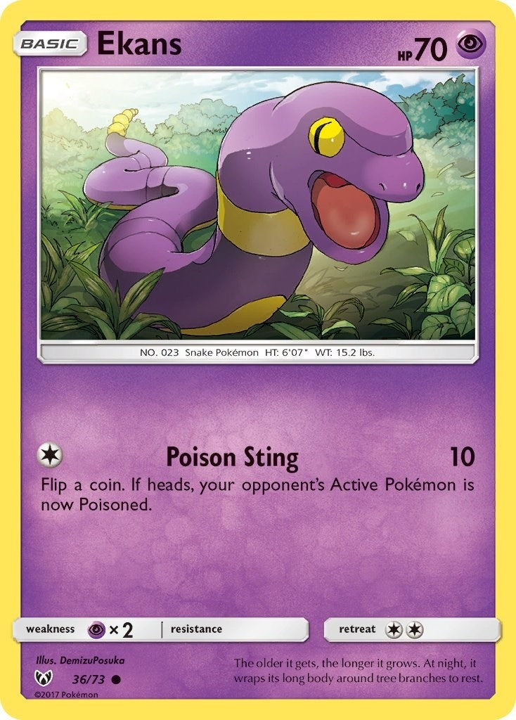 Image for Ekans (36/73) [Shining Legends] - Pokemon