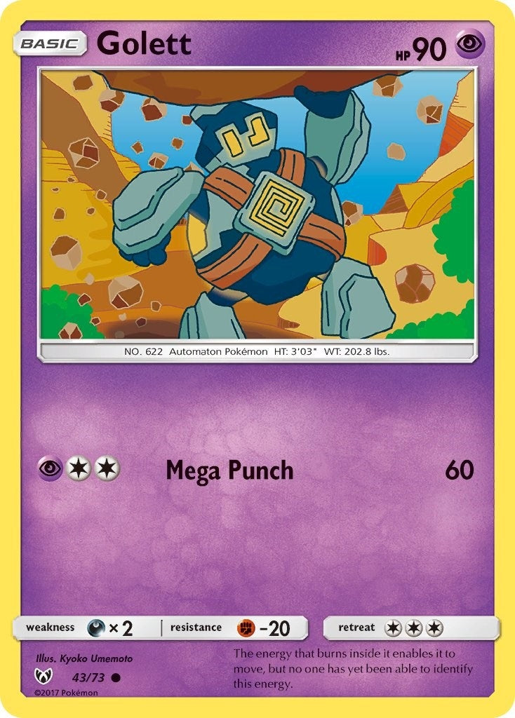 Image for Golett (43/73) [Shining Legends] - Pokemon