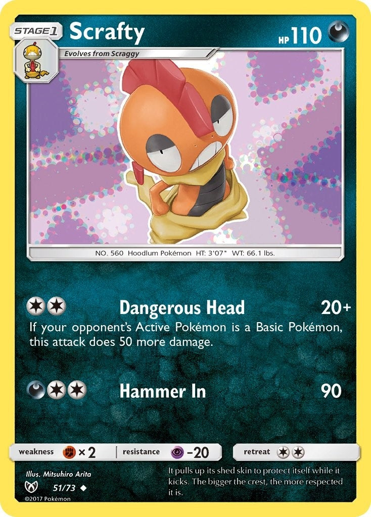 Image for Scrafty (51/73) [Shining Legends] - Pokemon