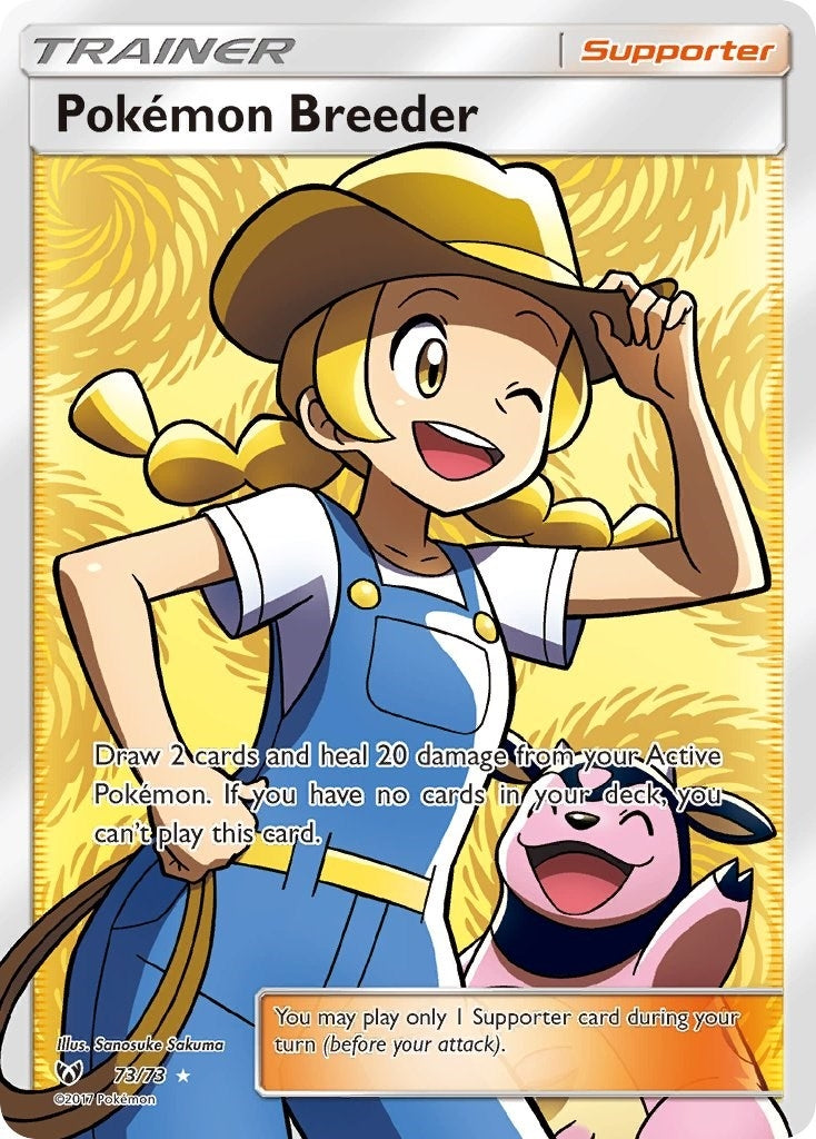 Image for Pokemon Breeder (Full Art) (73/73) [Shining Legends] - Pokemon
