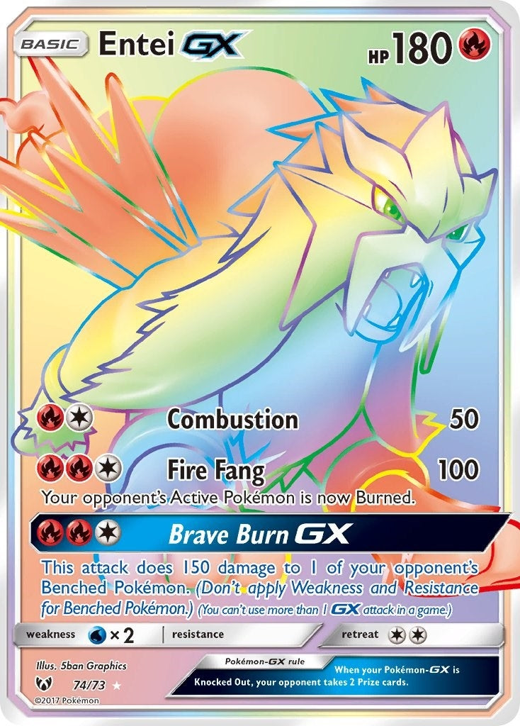 Image for Entei GX (Secret) (74/73) [Shining Legends] - Pokemon