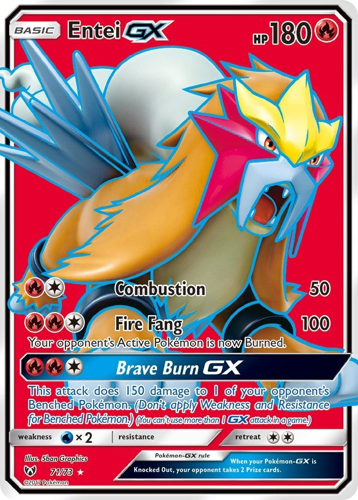 Image for Entei GX (Full Art) (71/73) [Shining Legends] - Pokemon